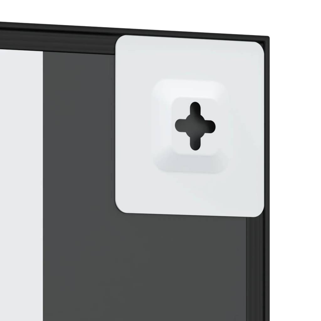 Maison Chic - Miroir mural - Miroir décoratif noir 30x60 cm rectangulaire fer - Image 6