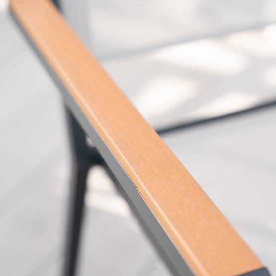 Chaise de jardin empilable HOME DELUXE SEDIA - lot de 6 - Image 5