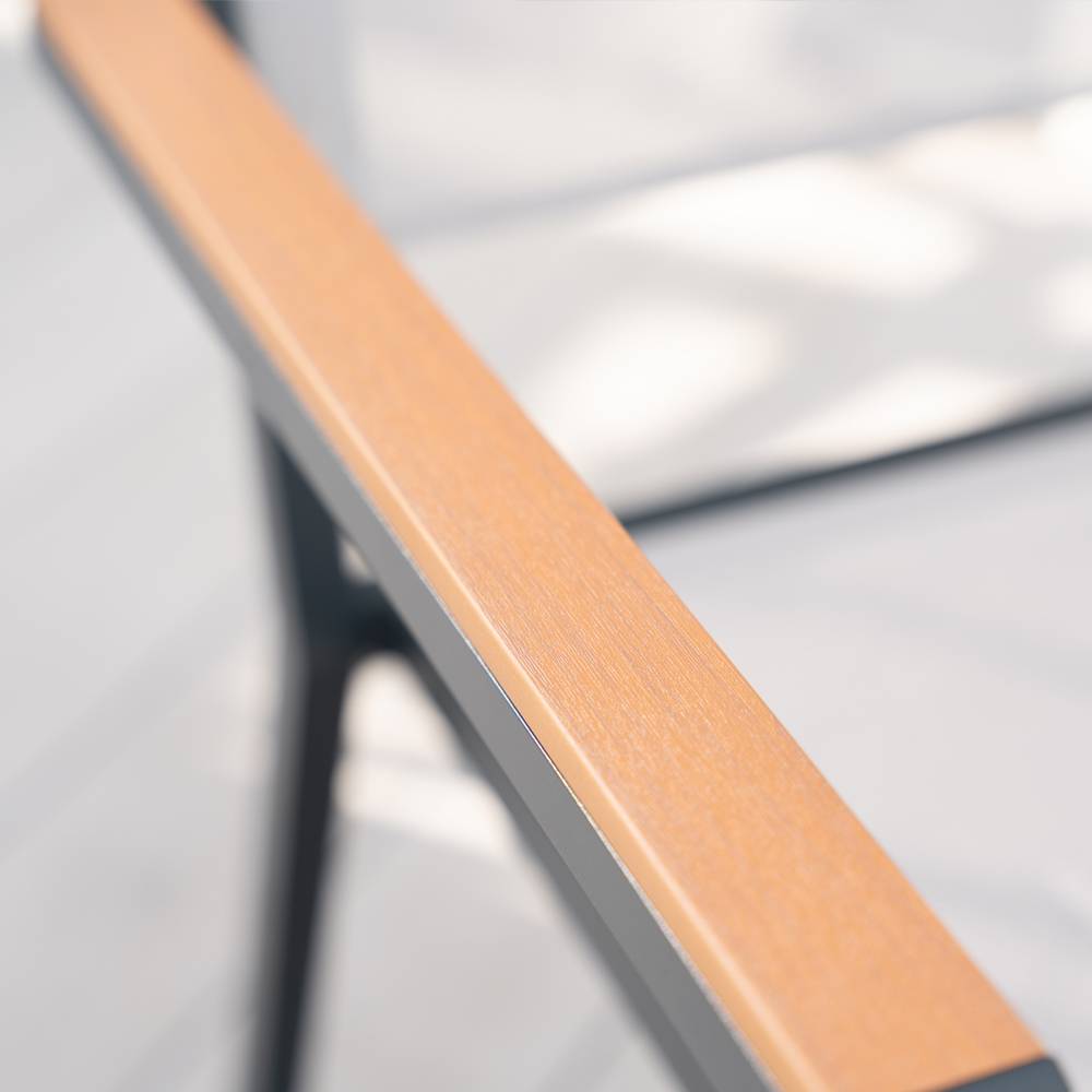 Chaise de jardin empilable HOME DELUXE SEDIA - lot de 6 - Image 5