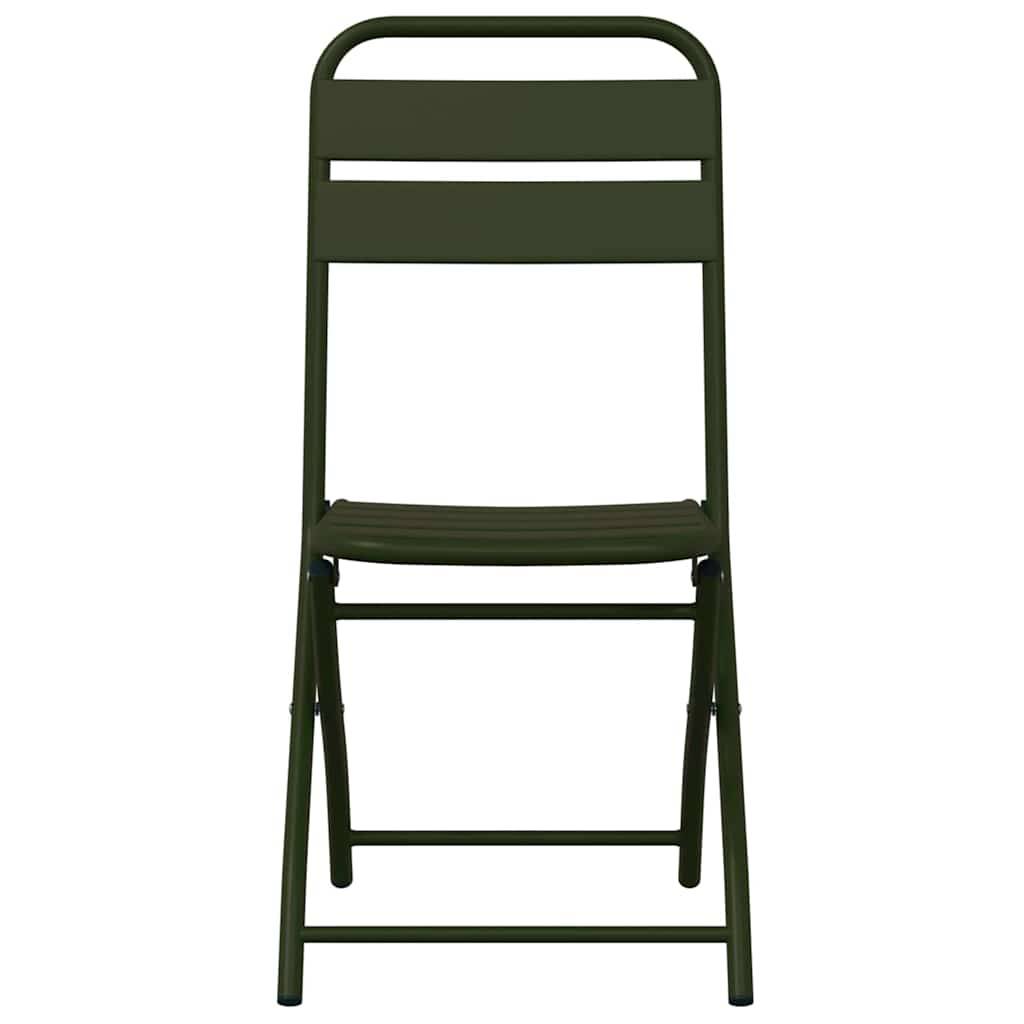 Prolenta Premium - Chaises de jardin acier vert 42 x 52 x 82 cm - Prolenta premium p375.5 - Image 5