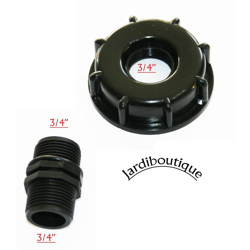 Fitt - Raccord Pvc S60x6 taraudé 3/4 (20/27) pour cuve ibc 1000 litres - Imagen 3