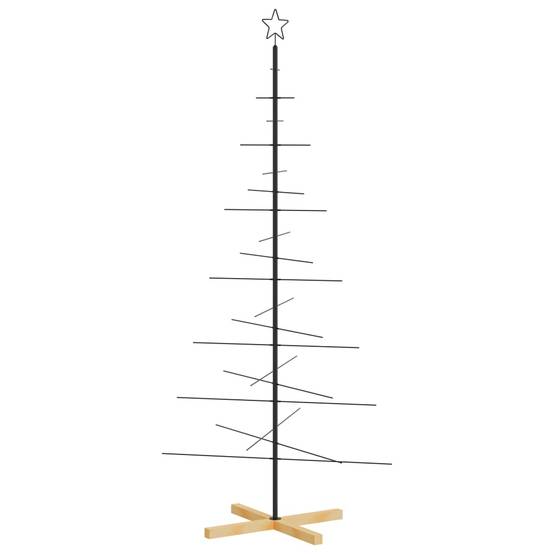 ComfortXL - Sapin de Noël scandinave en métal et bois à décorer pour intérieur Noir 180 cm – ComfortXL Outdoor Living - Image 5