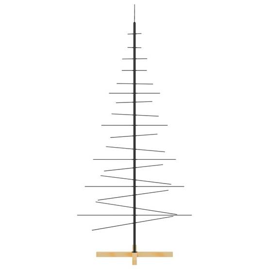 ComfortXL - Sapin de Noël scandinave en métal et bois à décorer pour intérieur Noir 180 cm – ComfortXL Outdoor Living - Image 4