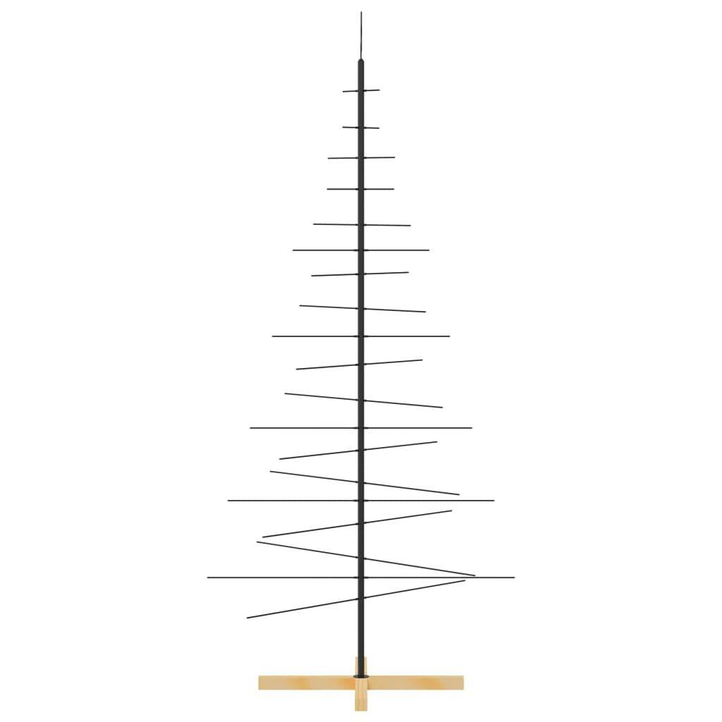 ComfortXL - Sapin de Noël scandinave en métal et bois à décorer pour intérieur Noir 180 cm – ComfortXL Outdoor Living - Image 4