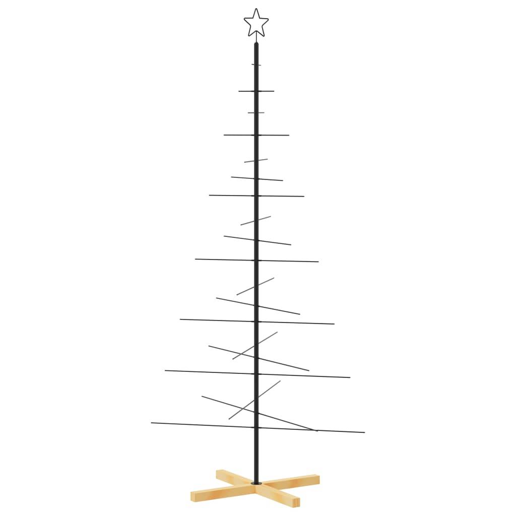 ComfortXL - Sapin de Noël scandinave en métal et bois à décorer pour intérieur Noir 180 cm – ComfortXL Outdoor Living - Image 2