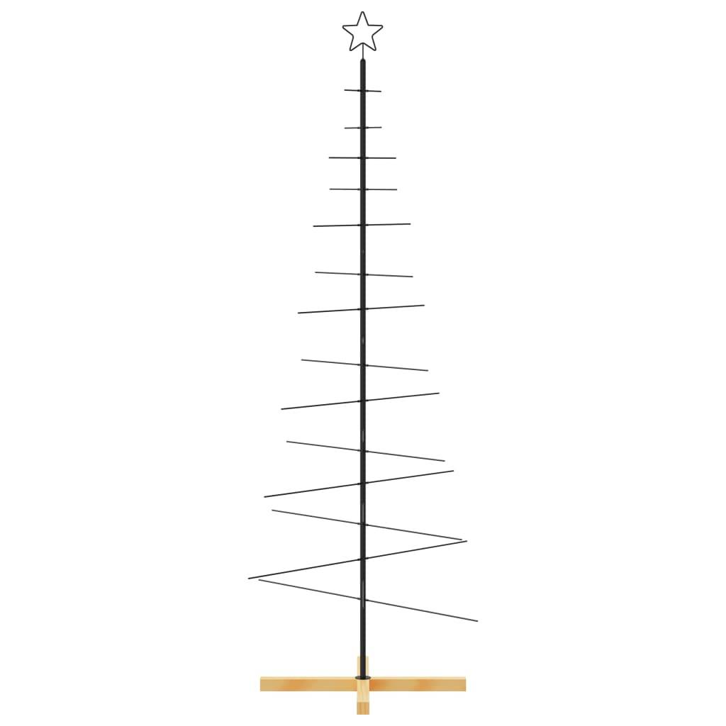 ComfortXL - Sapin de Noël scandinave en métal et bois à décorer pour intérieur Noir 180 cm – ComfortXL Outdoor Living - Image 3