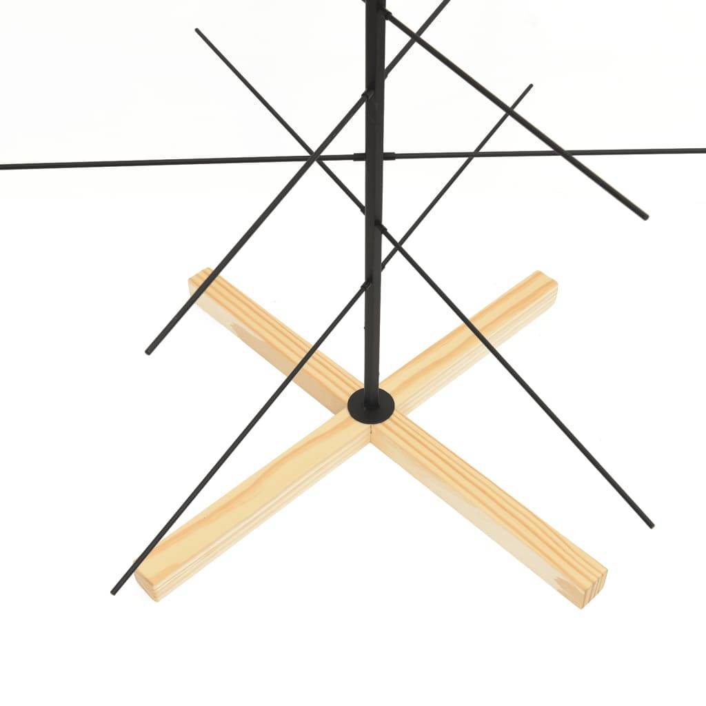 ComfortXL - Sapin de Noël scandinave en métal et bois à décorer pour intérieur Noir 180 cm – ComfortXL Outdoor Living - Image 6