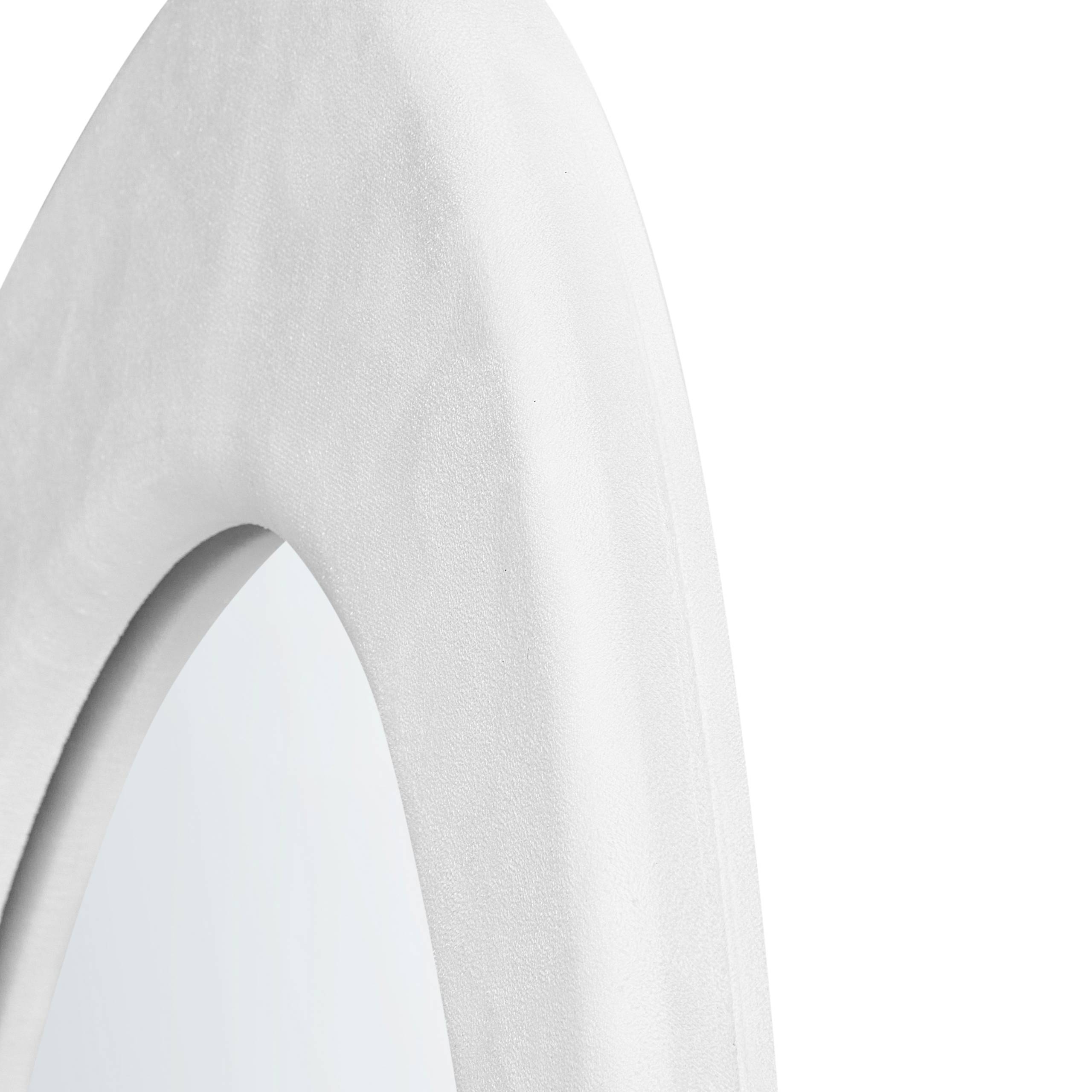 Beliani - Miroir Velours Blanc MASSAY - 53x3x90- Beliani - Image 6
