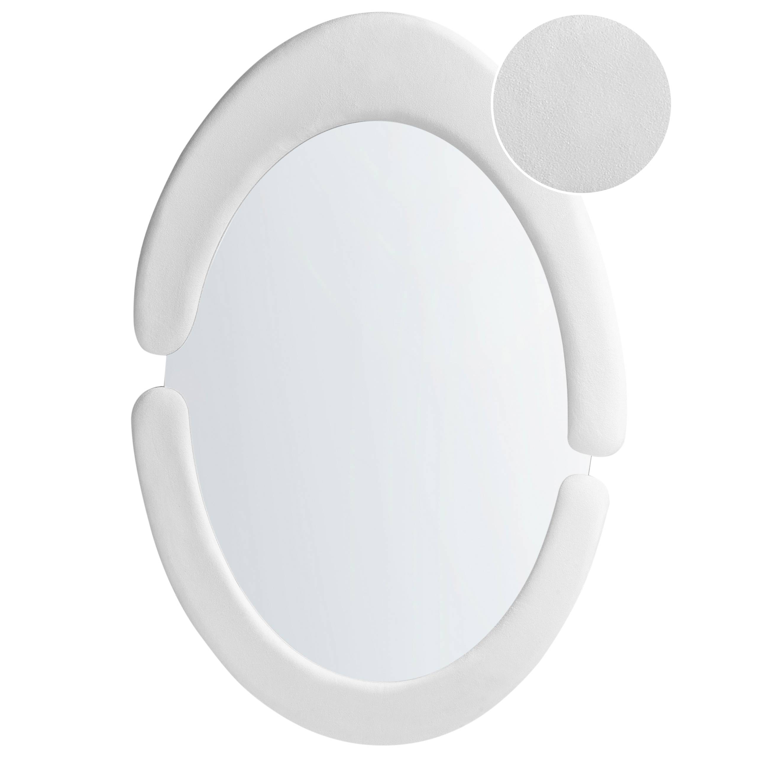 Beliani - Miroir Velours Blanc MASSAY - 53x3x90- Beliani - Image 2