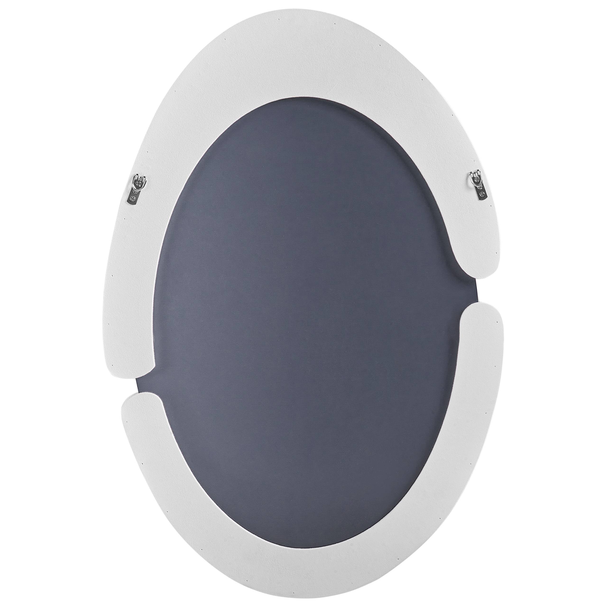 Beliani - Miroir Velours Blanc MASSAY - 53x3x90- Beliani - Image 5