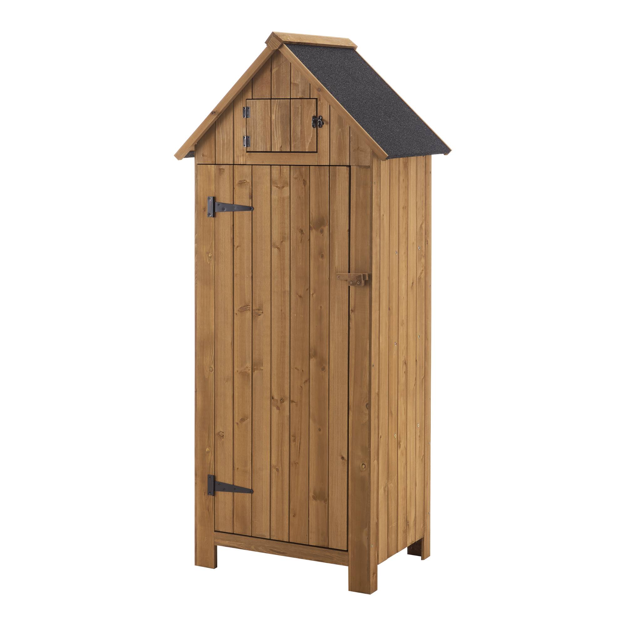 Cobertizo de Jardín con Techo de Betún Ottrott para Leña de Madera 179 x 77 x 54 cm [en.casa] - Imagen 1