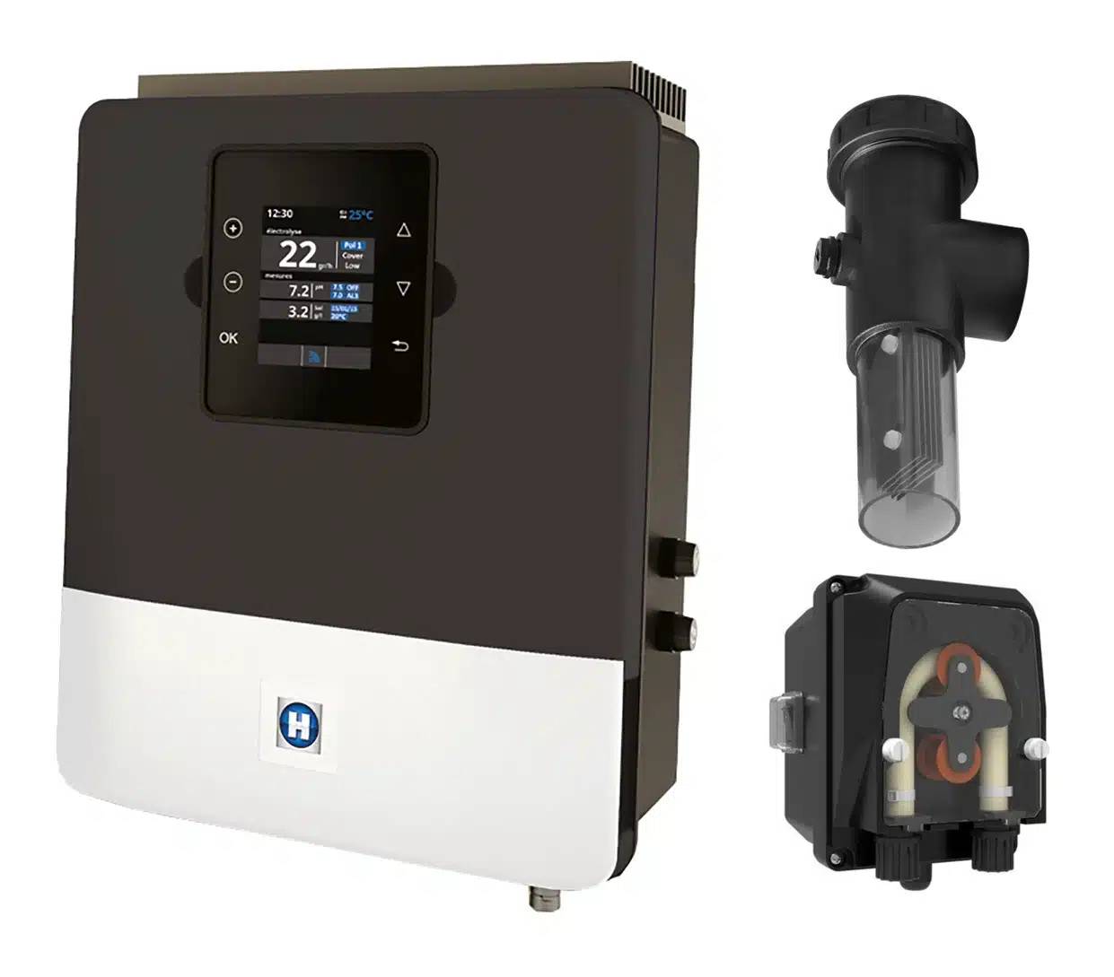 Hayward - Électrolyseur au sel Aquarite LT SV Hayward, pompe, pH TFT, cellule monopolaire - 22g/h