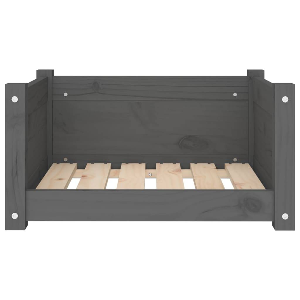 Vidaxl - Lit pour chien Gris 55,5x45,5x28 cm Bois massif de pin vidaXL 821444 - Imagen 6