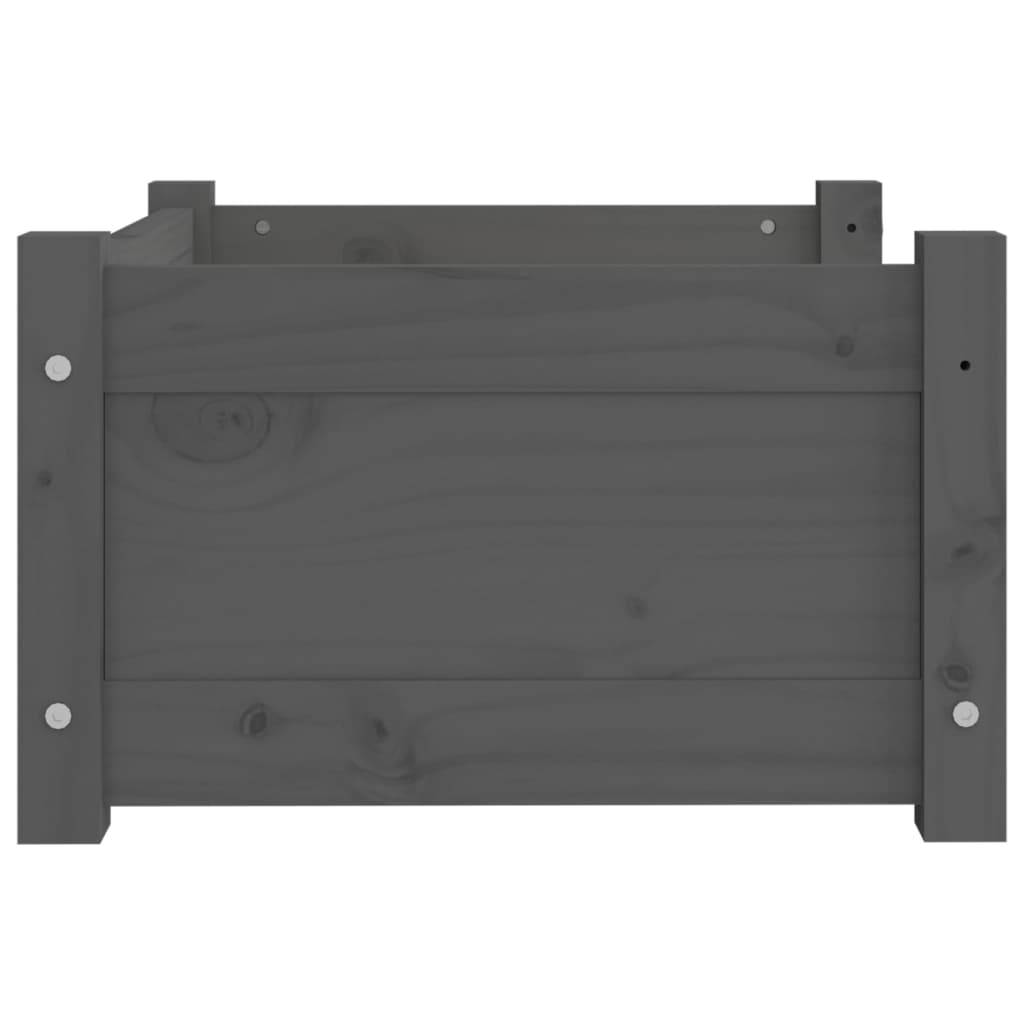 Vidaxl - Lit pour chien Gris 55,5x45,5x28 cm Bois massif de pin vidaXL 821444 - Imagen 7
