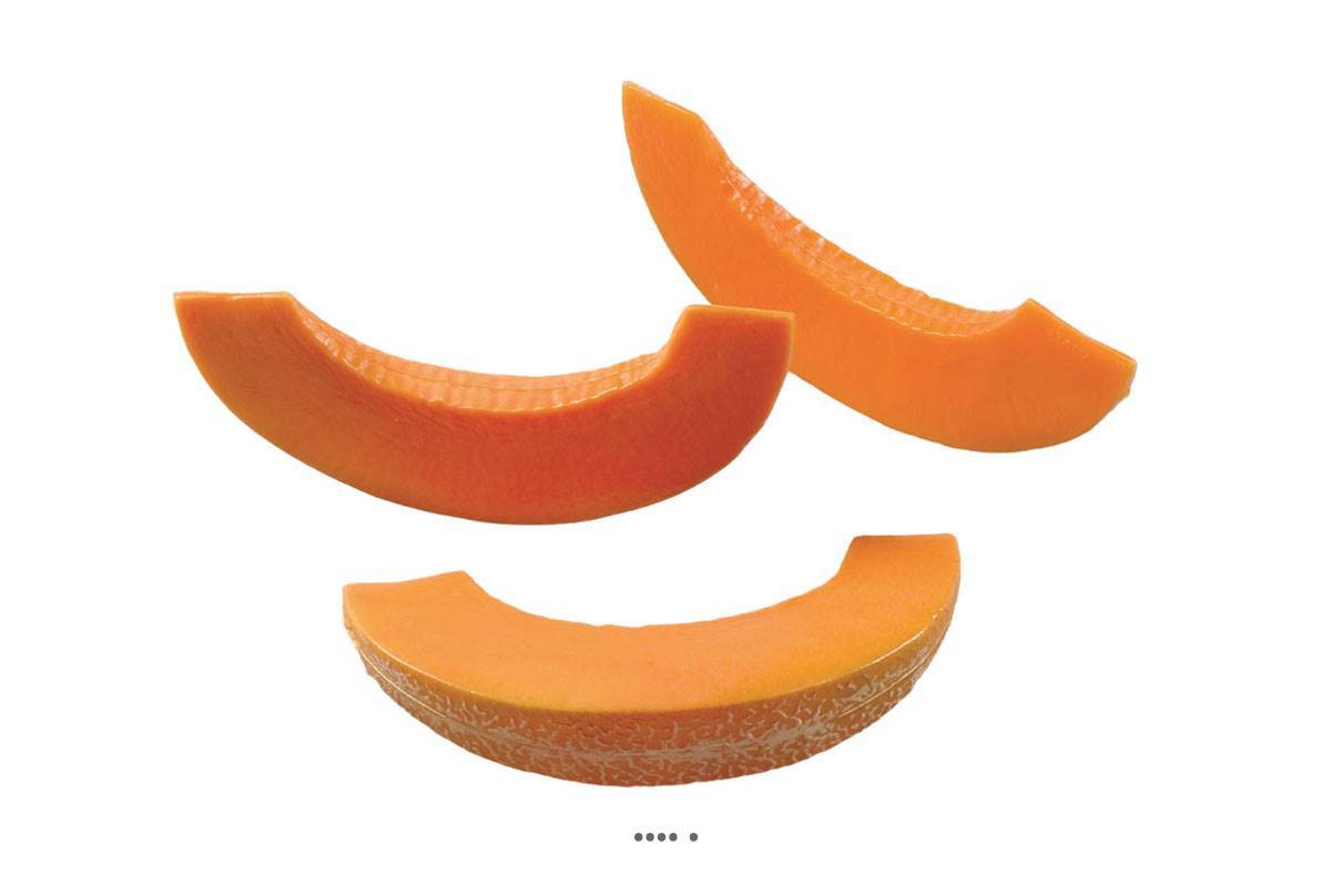 Artificielles - Tranches de Melon artificiel en lot de 3 Plastique soufflé L 180x40 mm - Imagen 1