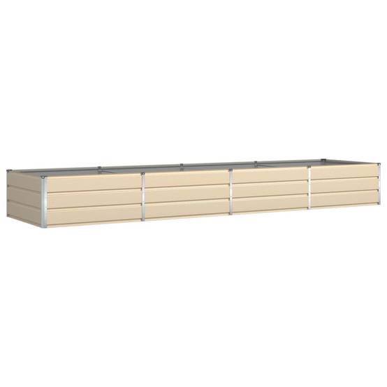 Bac de Plantation Géant Acier Galvanisé 385x100x45 cm Ivoire - ComfortXL Outdoor Living - Image 2