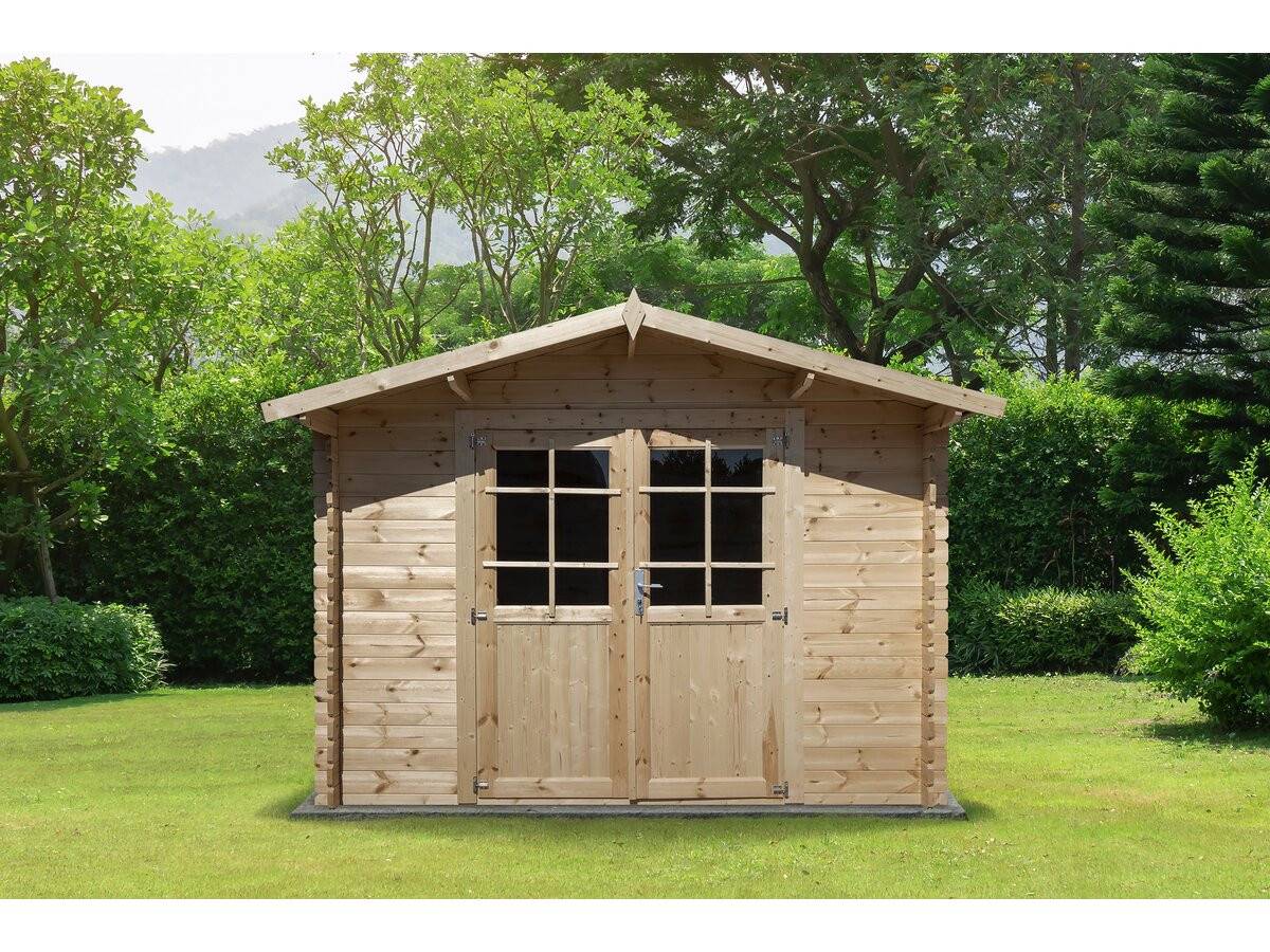 Abri De Jardin Bois 9.4 M² "lys" - 320 X 298 X 225 Cm - 28 Mm -habitat Et Jardin - Image 2