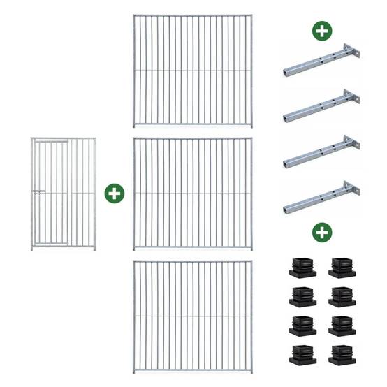 Kit chenil barreaux carré 1,50 x 1,50 m - Image 4