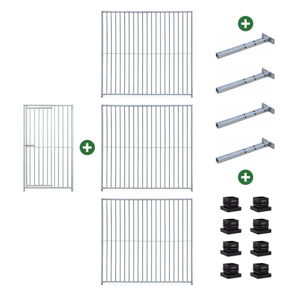Kit chenil barreaux carré 1,50 x 1,50 m - Image 4
