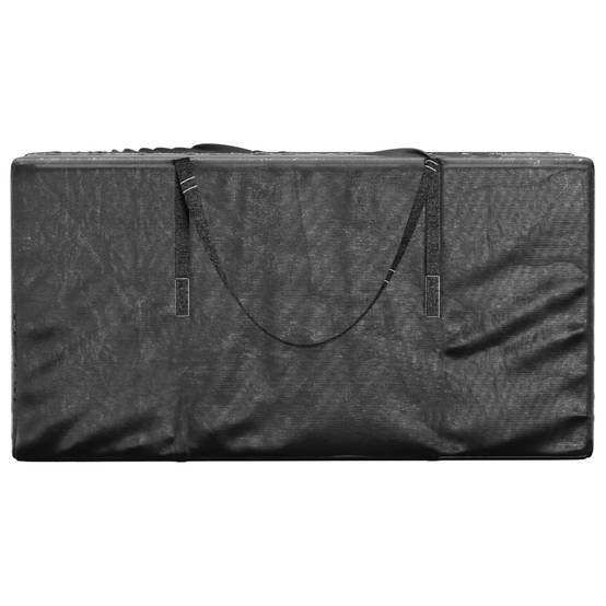 Lot de 2 Grands Sacs Rangement pour Coussins Extérieur PE Imperméable avec Poignées Noir 150x75x75 cm – ComfortXL Outdoor Living - Image 3