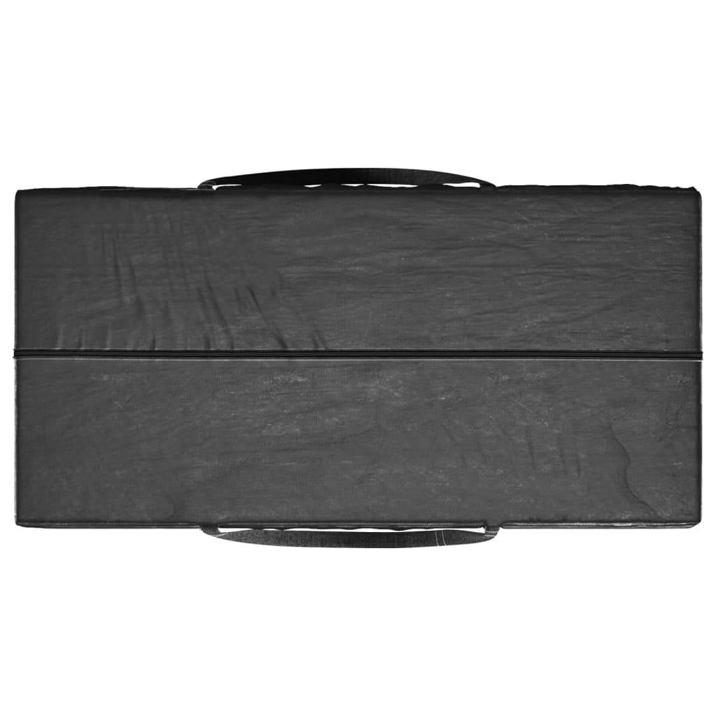 Lot de 2 Grands Sacs Rangement pour Coussins Extérieur PE Imperméable avec Poignées Noir 150x75x75 cm – ComfortXL Outdoor Living - Image 5