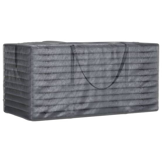 Lot de 2 Grands Sacs Rangement pour Coussins Extérieur PE Imperméable avec Poignées Noir 150x75x75 cm – ComfortXL Outdoor Living - Image 6
