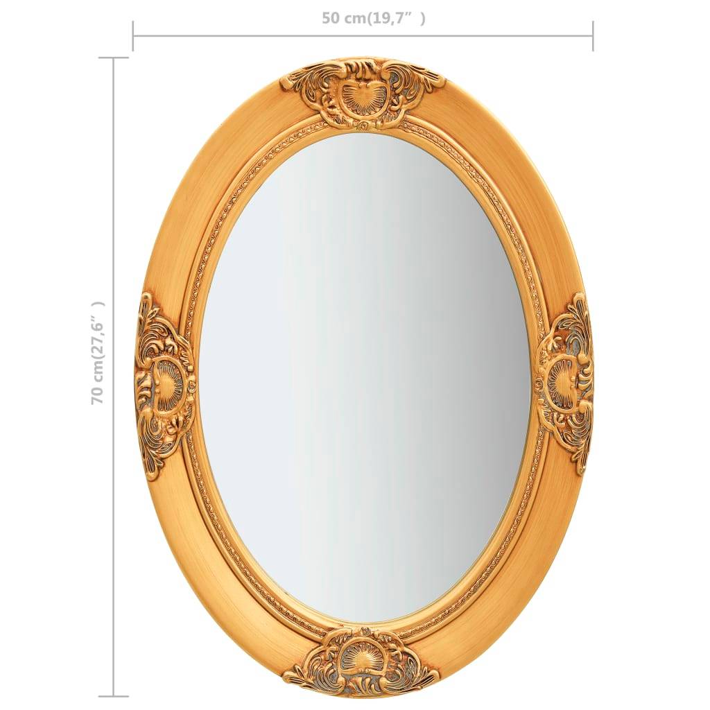 Maison Chic - Miroir mural style baroque 50x70 cm Doré Maison Chic - Image 6