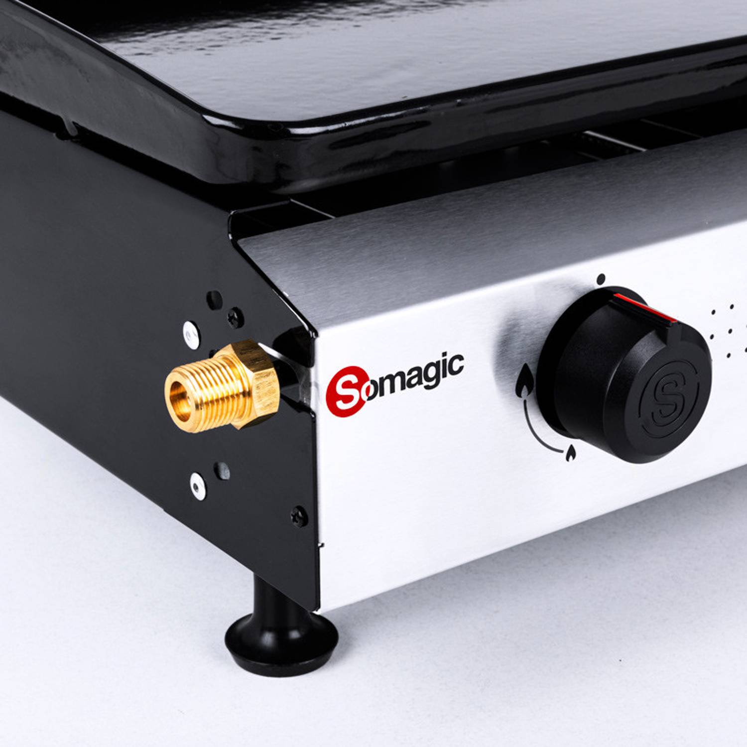 Somagic - Plancha à gaz avec cuve et bâti en acier laqué - SOMAGIC - Métal/Inox - Argent - Image 5