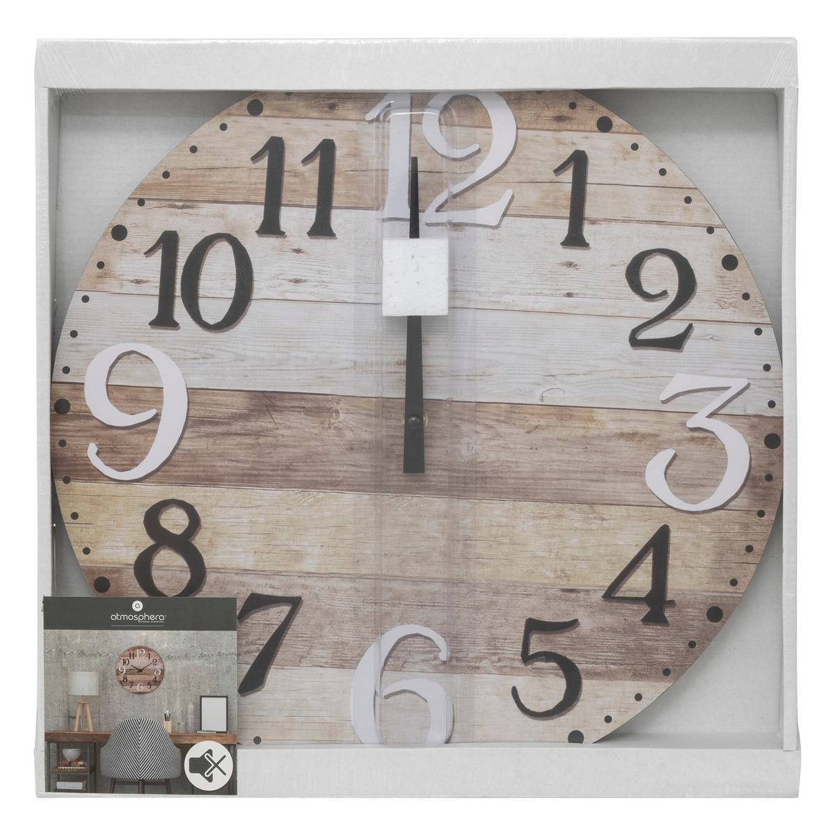Atmosphera - Horloge "Alex" D38cm - Atmosphera Créateur d'intérieur - Imagen 4