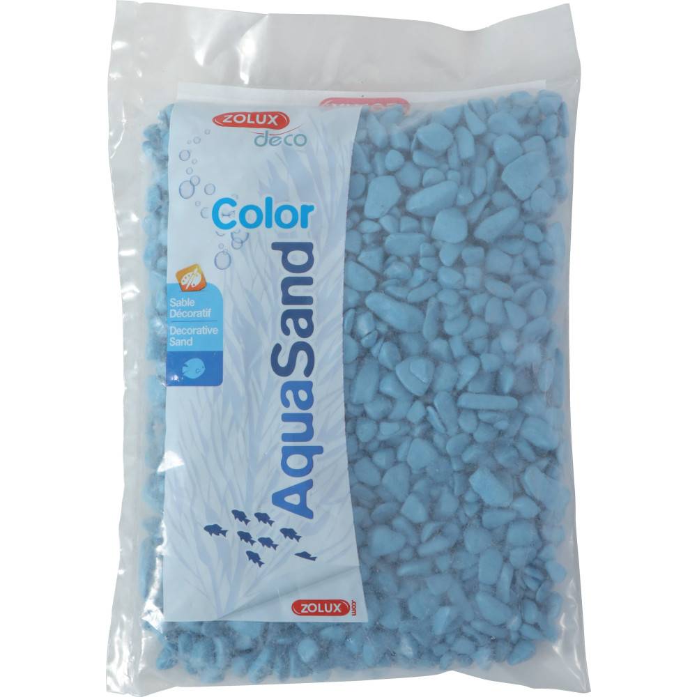 Zolux - Gravier aqua Sand ekaï bleu 5/12 mm sac de 1 kg aquarium - Imagen 2