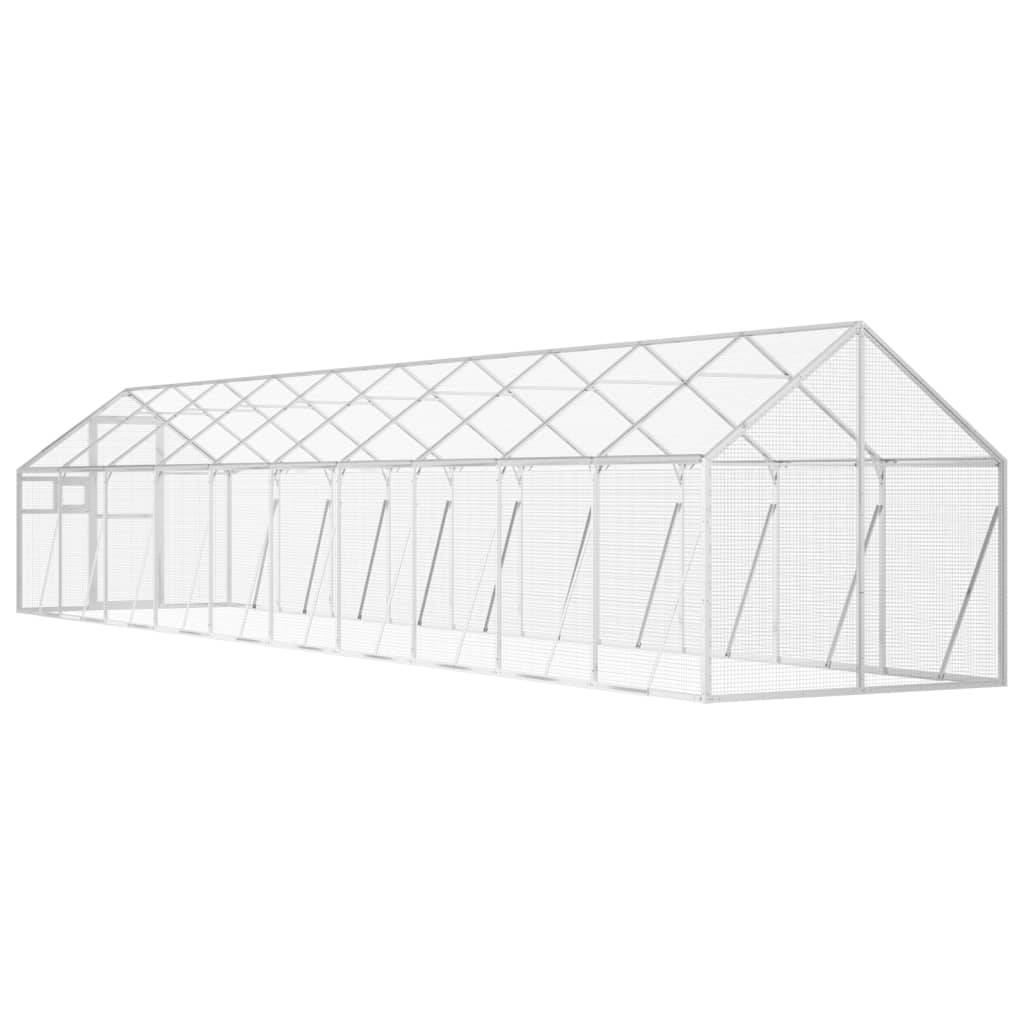 Volière Immense Aluminium Parcours Vol Argent 179x1000x185cm - ComfortXL Outdoor Living - Image 5