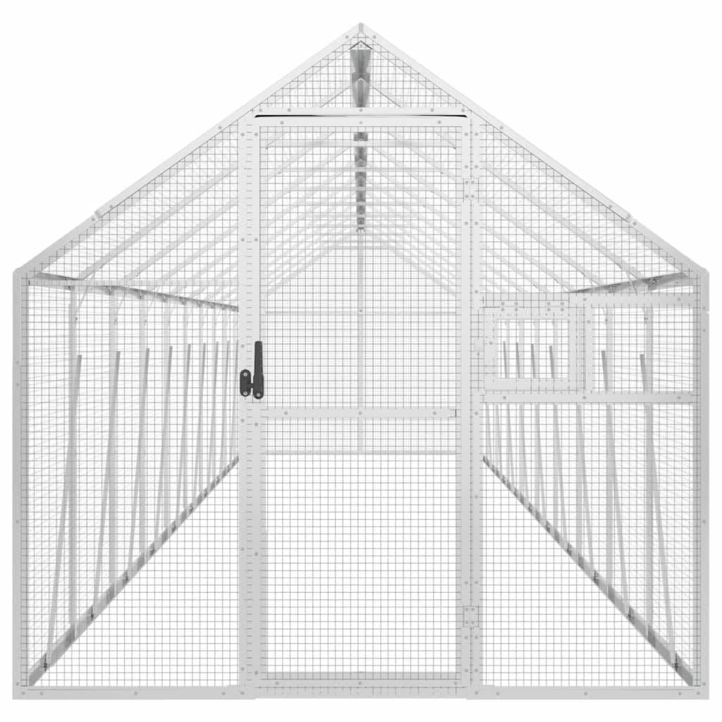 Volière Immense Aluminium Parcours Vol Argent 179x1000x185cm - ComfortXL Outdoor Living - Image 3