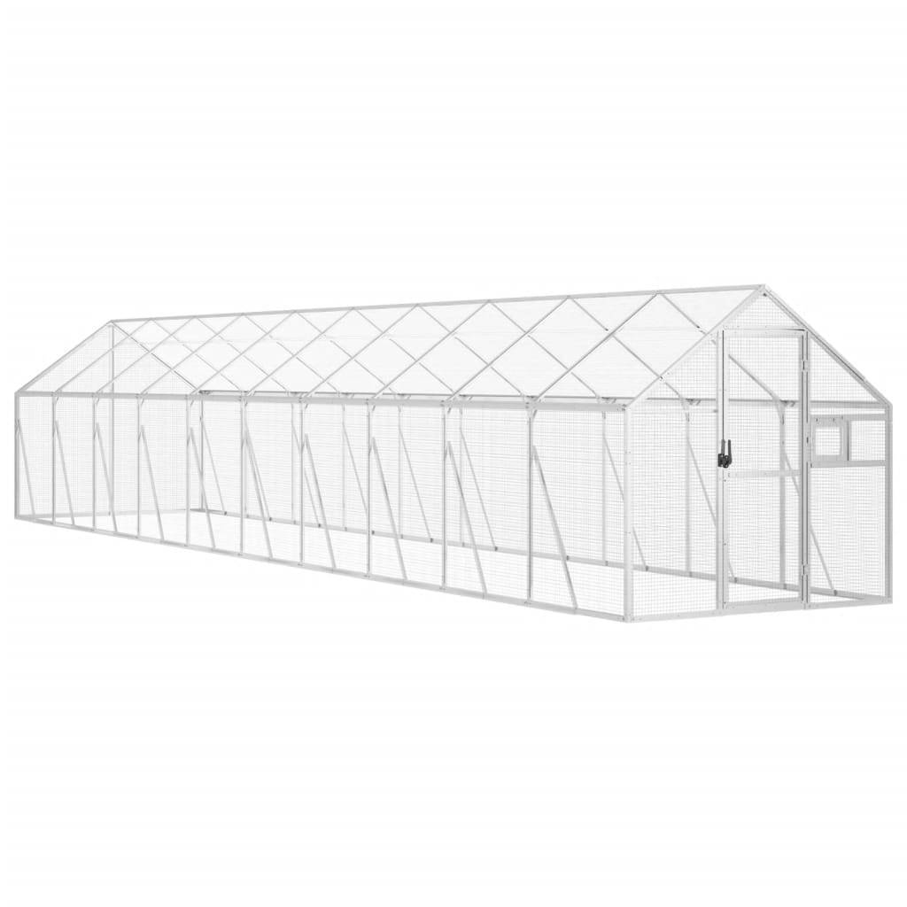 Volière Immense Aluminium Parcours Vol Argent 179x1000x185cm - ComfortXL Outdoor Living - Image 2