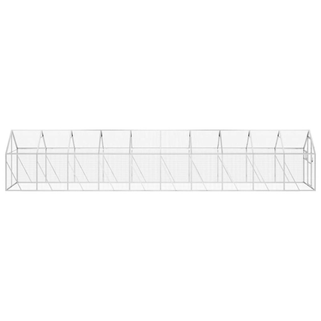 Volière Immense Aluminium Parcours Vol Argent 179x1000x185cm - ComfortXL Outdoor Living - Image 4