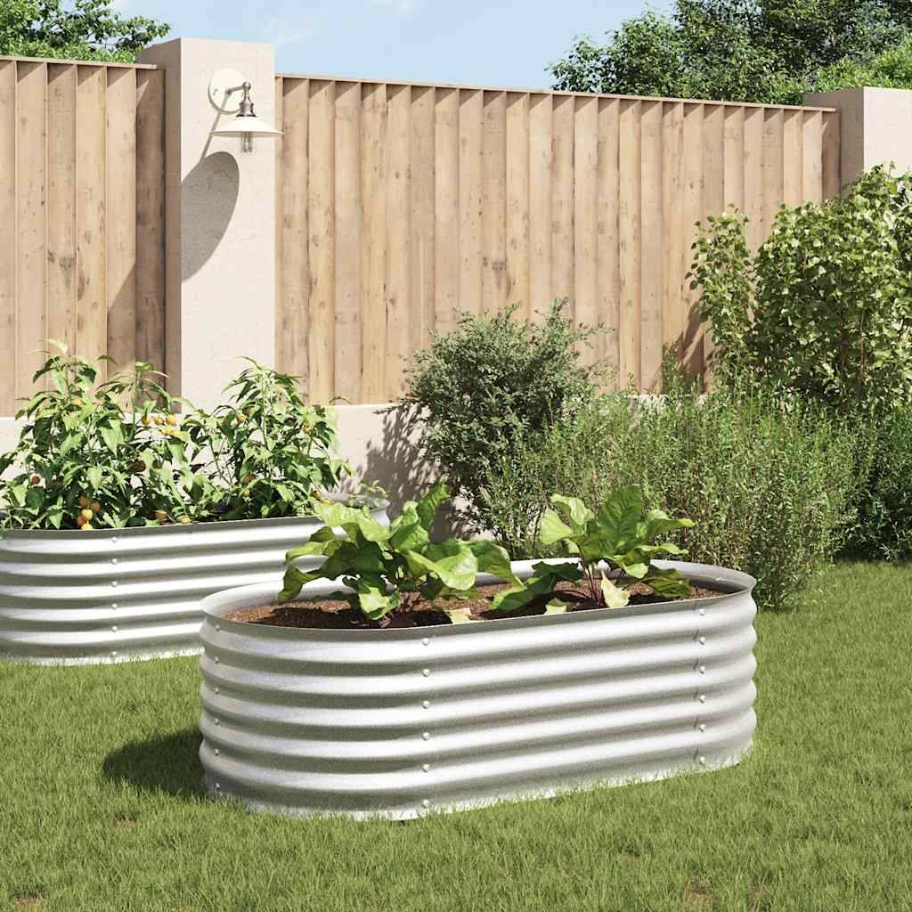 Prolenta Premium - Jardinière acier argent 160 x 80 x 44 cm - Prolenta premium p366.9 - Image 2