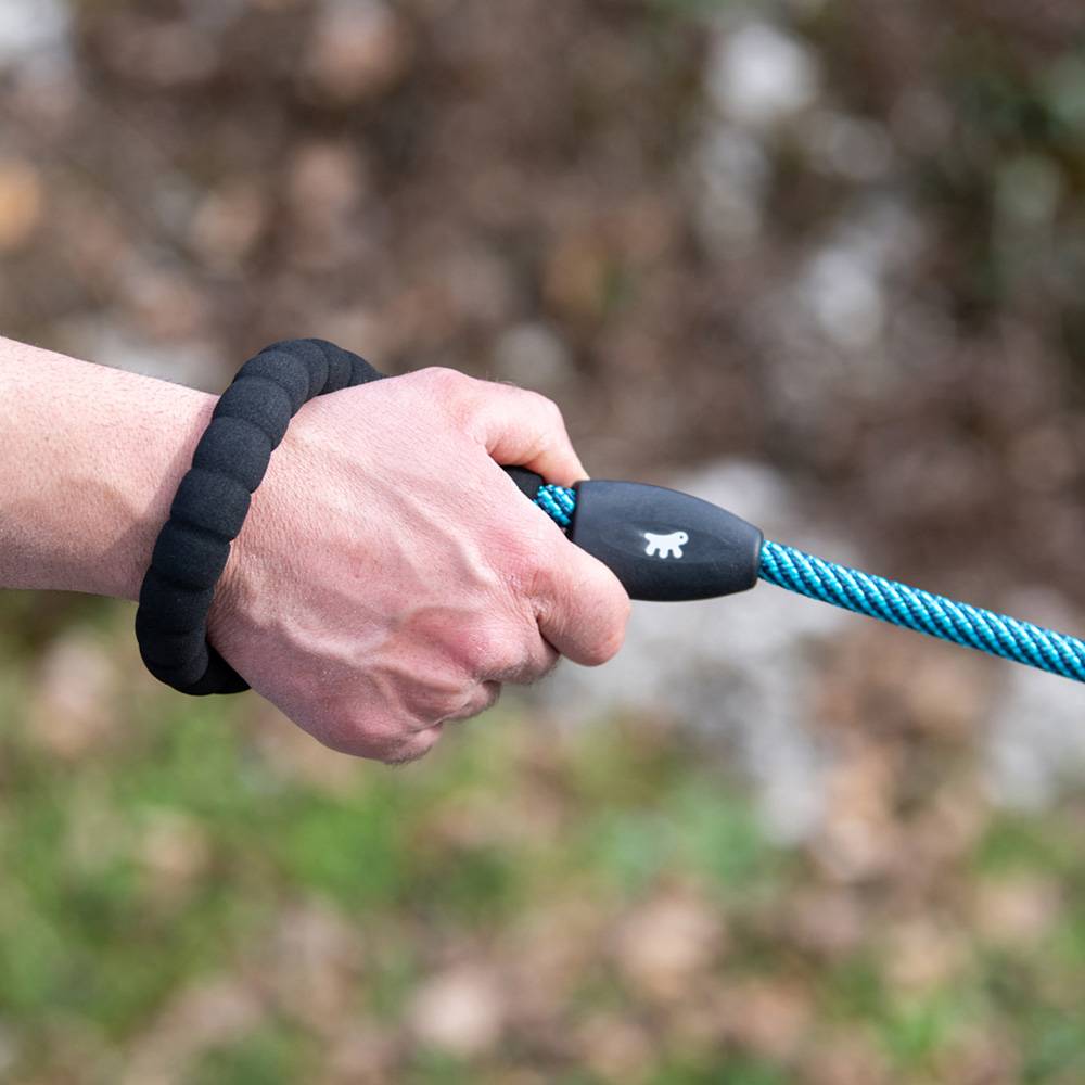 Ferplast - Laisse pour Chiens SPORT EXTREME G13/120, Longe en Nylon Robuste, Poignée Rembourrée Confortable, Rose-Noir - Imagen 4