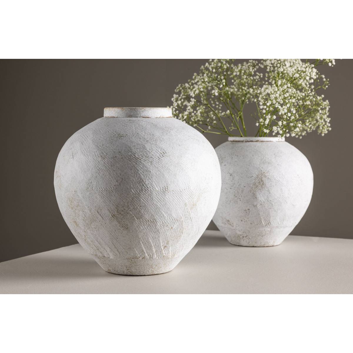 Venture Home - Vase en grès Globe 13 x 28 x 29 cm - Imagen 4