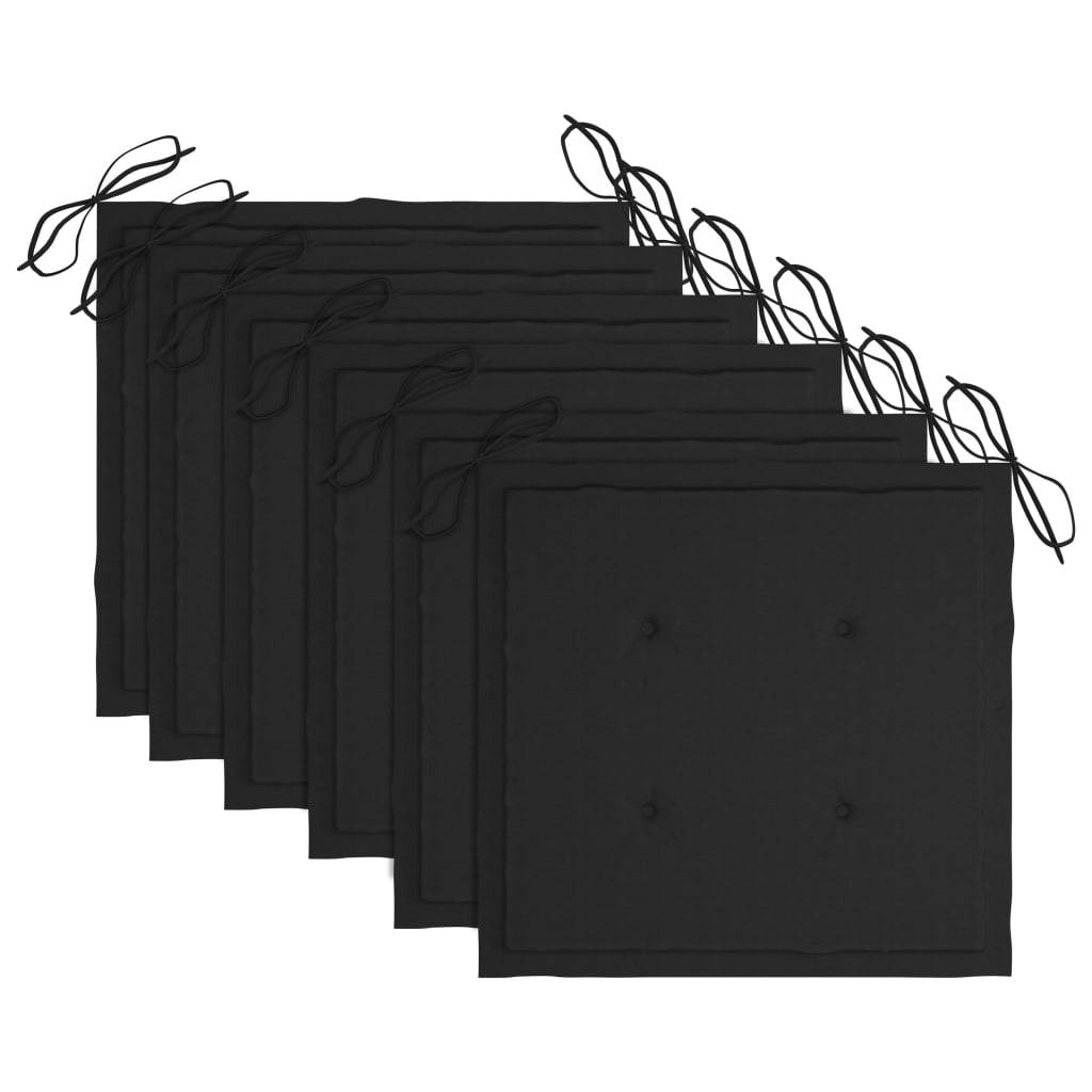 Chaises de jardin empilables teck solide noir 60 x 57.5 x 90 cm, Poids :60.22kg - PANGIVO - Image 7
