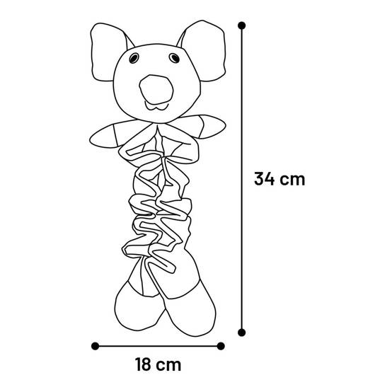 jeux Souris Folsy longueur 34 cm pour Chiot - Image 4