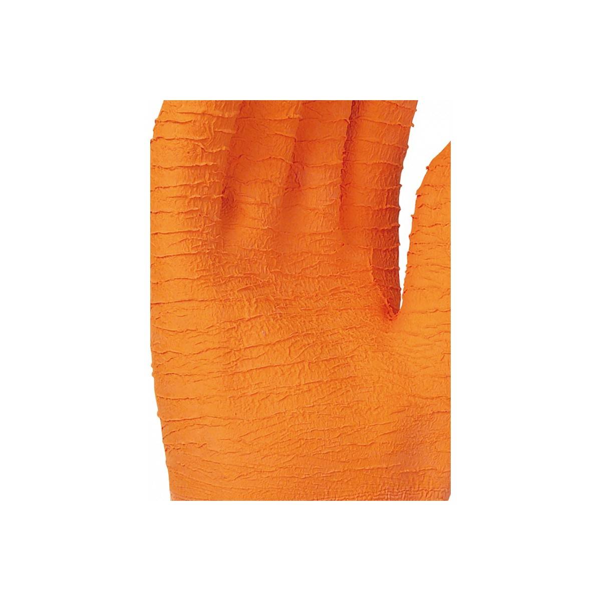 Gant protection Chimique Anti Chaleur SINGER Taille 9 Orange Coton interlock 30cm coupé Cousu paume crêpée - Imagen 2