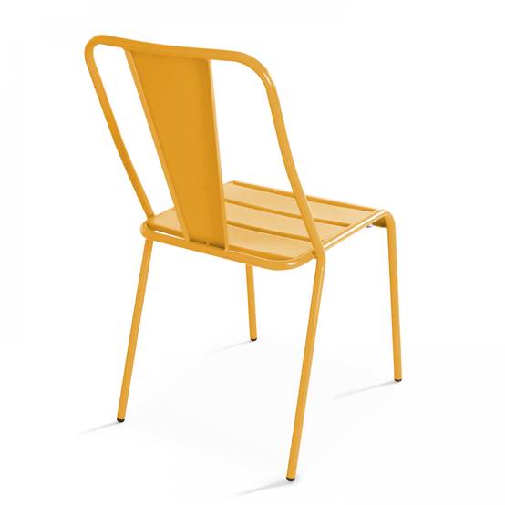 Oviala - Ensemble table inclinable de jardin et 2 chaises jaune Palavas - Oviala - Image 6