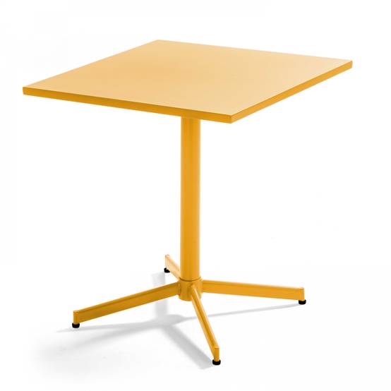 Oviala - Ensemble table inclinable de jardin et 2 chaises jaune Palavas - Oviala - Image 2