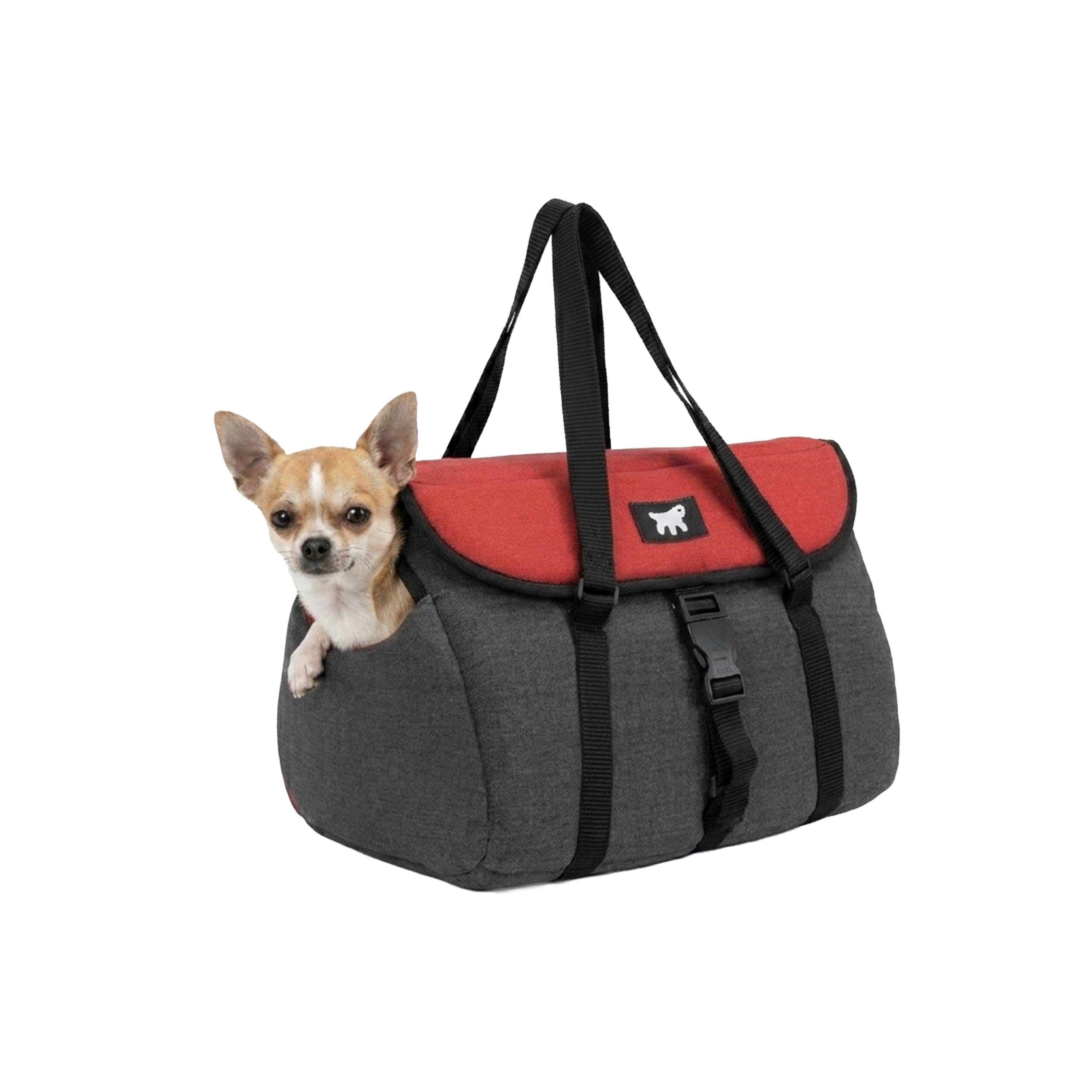 Ferplast - Ferplast Sac de Trasport pour Chat MILU', Caisse de transport Chat, Sac de Transport Chien, Bandoulière réglable, Sangle de sécurité, jusqu'à 6 Kg, 37 - Imagen 4