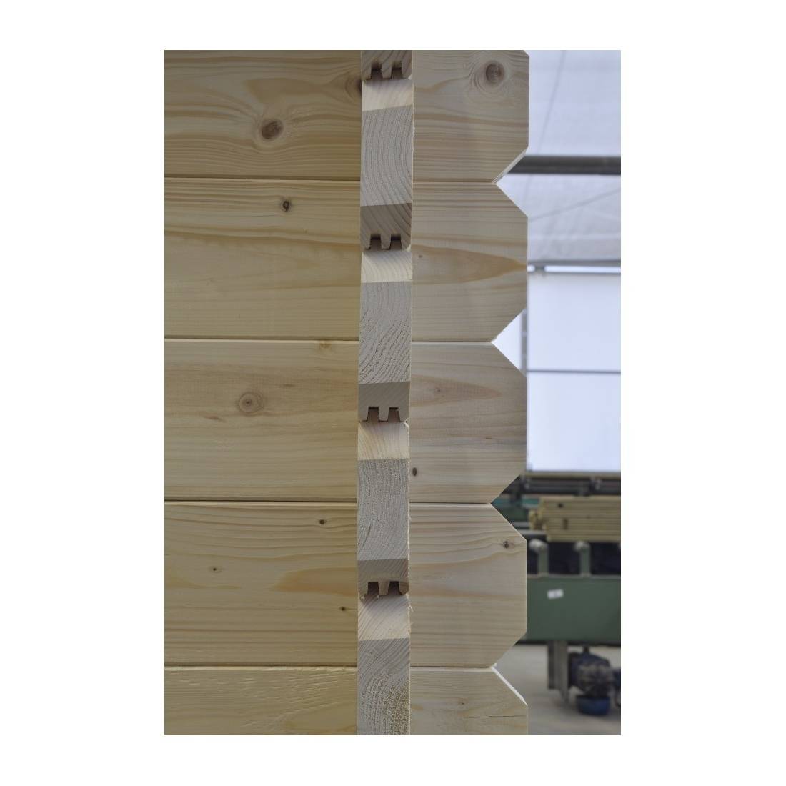 Altanka - Abri de jardin en bois - 16m2 - 4x4m - Ep. 40mm - Couleur: naturel - DOM371 - ALTANKA - Imagen 5