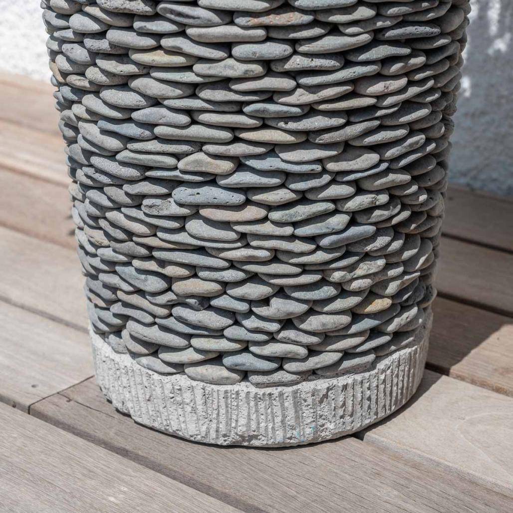 Wanda COLLECTION - Pot bac jardinière conique galet 80cm jardin extérieur zen - Image 6