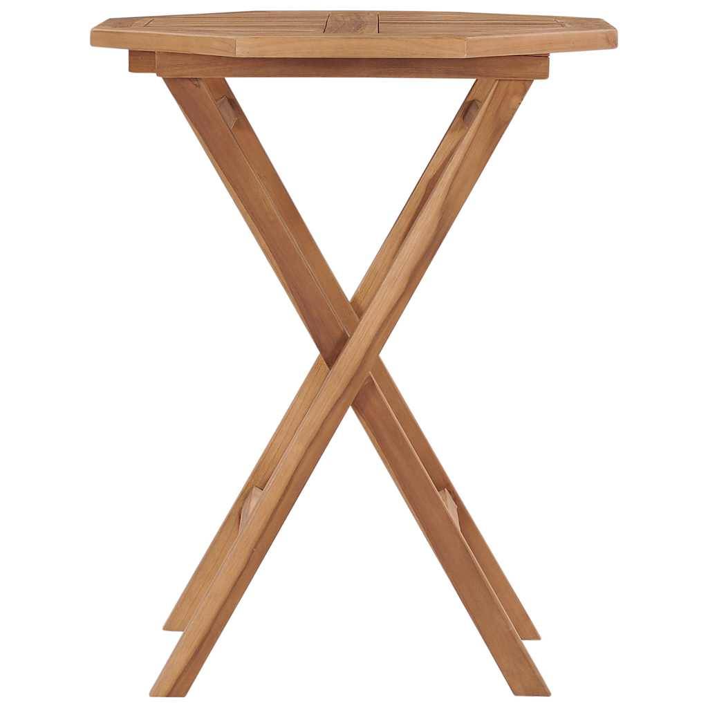 Table pliable jardin bois de teck 60 x 60 x 75 cm, Poids :8.9kg - PANGIVO - Image 2