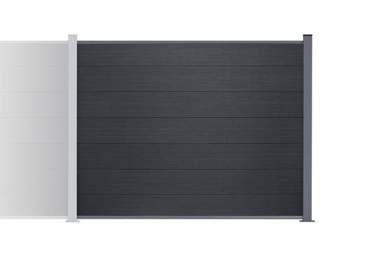 CASANOOV - Casanoov Clôture composite Stockhorn 4 m H.150 cm sur plaque grise - Image 4