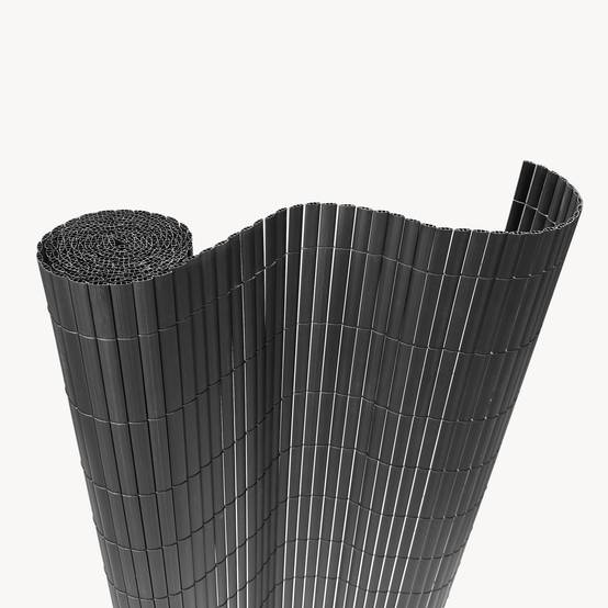 Casa.Pro - Canisse brise-vue en PVC Cefalu 100 x 400 cm 16 mm anthracite casa.pro - Image 1