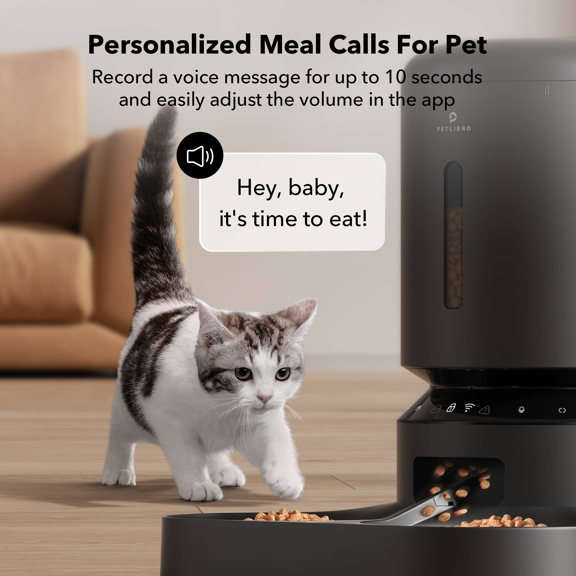 Petlibro Granary Distributeur de croquettes automatique WiFi double Noir - Image 3