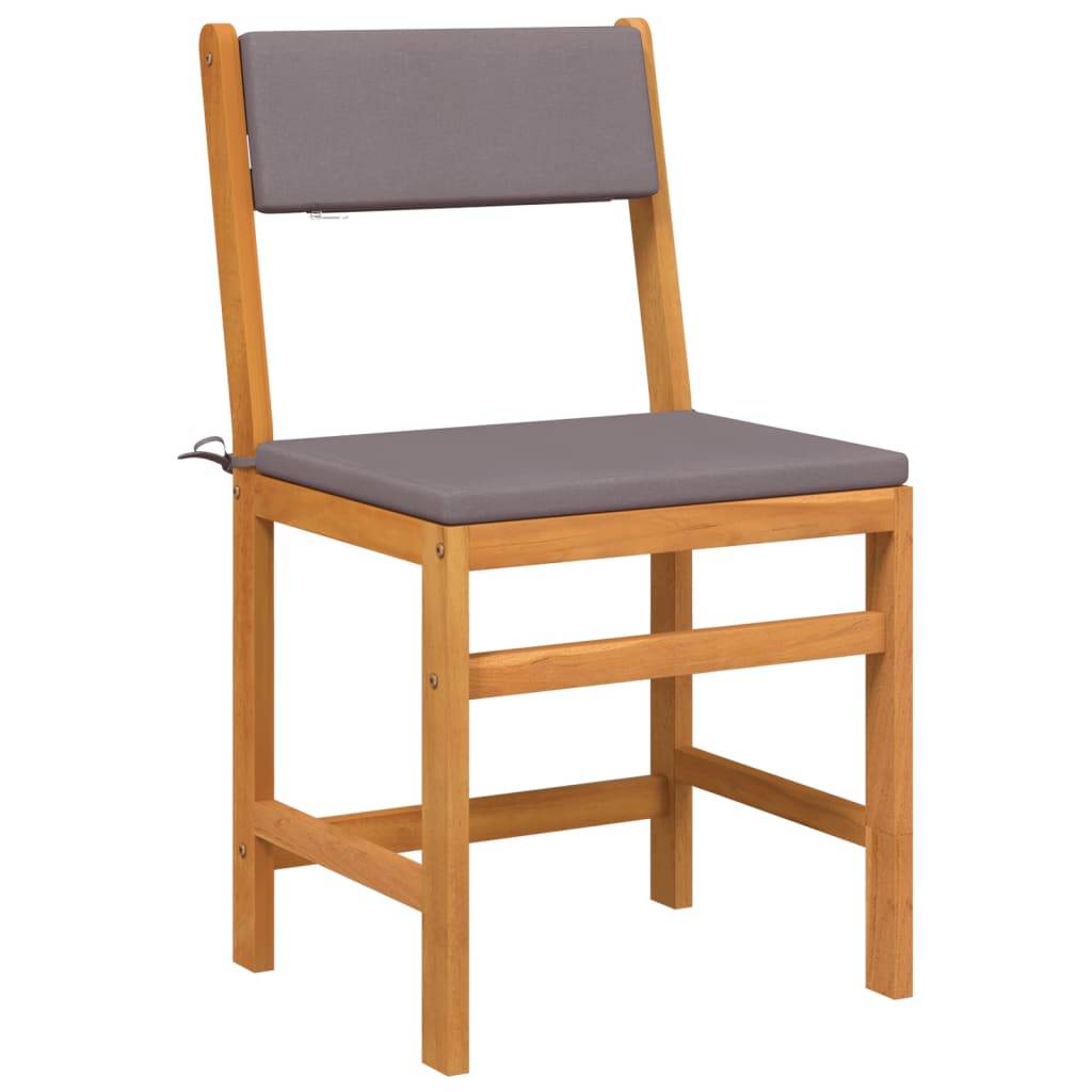 Ensemble de 3pcs balcon - Salon De Jardin - Mobilier extérieur avec coussins bois massif d'acacia MI451 - Image 3